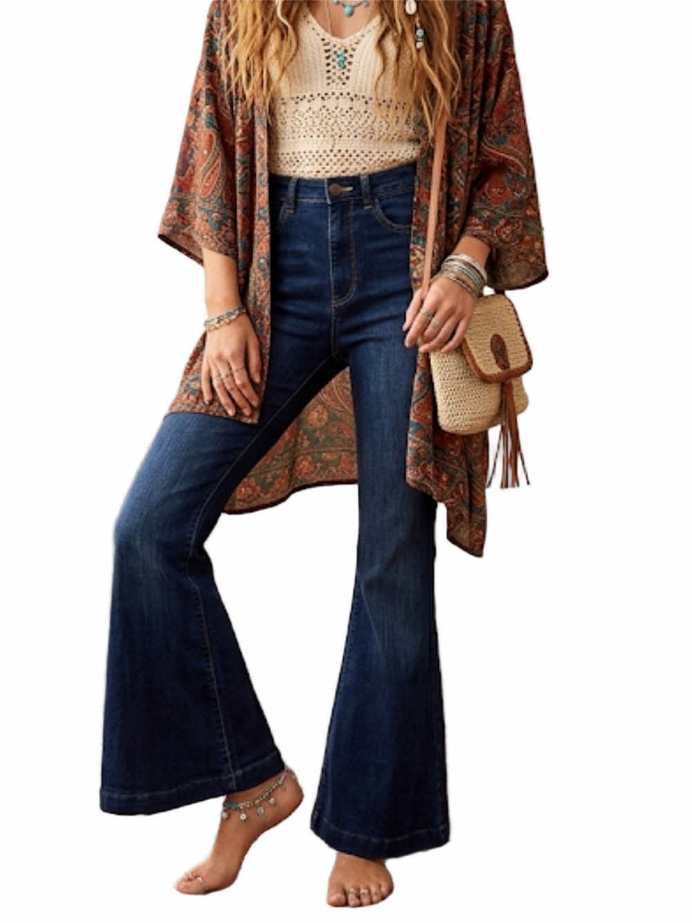 DL1961 Rachel Flare High-Rise Instasculpt Jeans Size 24 Foster Dark Wash